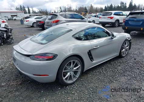 2018 Porsche 718 Cayman z USA, uszkodzony, nr VIN WP0AA2A80JS260325